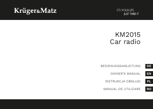 Manual Krüger and Matz KM2015 Car Radio
