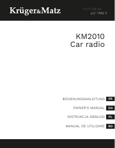 Manual Krüger and Matz KM2010 Car Radio