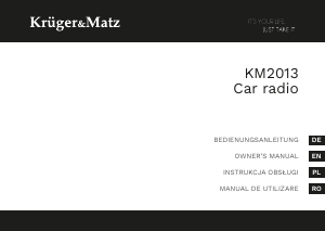 Manual Krüger and Matz KM2013 Car Radio