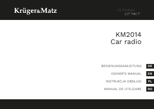 Manual Krüger and Matz KM2014 Car Radio