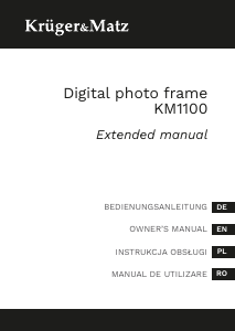 Manual Krüger and Matz KM1100 Digital Photo Frame