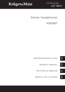 Manual Krüger and Matz KM0887 Headphone