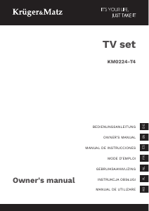 Manual Krüger and Matz KM0224-T4 LED Television