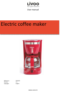 Manual Livoo DOD163RC Coffee Machine