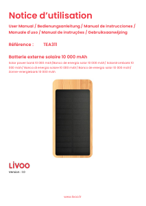 Manual Livoo TEA311 Portable Charger