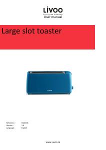 Manual Livoo DOD168RC Toaster
