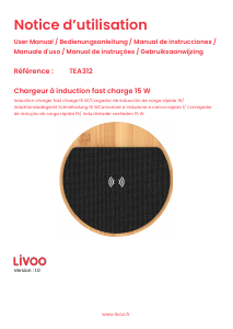 Mode d’emploi Livoo TEA312 Chargeur sans fil