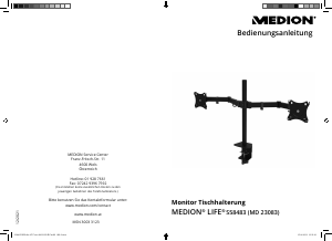 Bedienungsanleitung Medion LIFE S58483 (MD 23083) Monitorhalterung