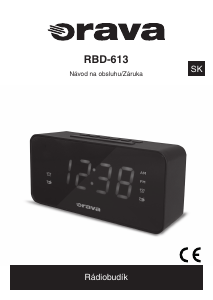 Návod Orava RBD-613 Rádiobudík