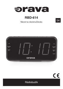 Návod Orava RBD-614 Rádiobudík