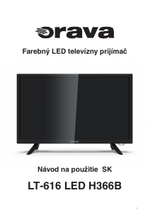 Návod Orava LT-616 LED H366B LED televízor