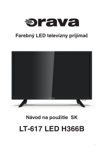 Návod Orava LT-617 LED H366B LED televízor