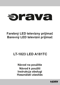 Návod Orava LT-1023 LED A181TC LED televízor