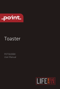 Manual Point POT5020BK Toaster