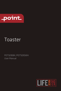 Manual Point POT5010WH Toaster