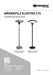 Manuale Sonnenkönig WÄRMEPILZ ELEKTRO Riscaldamento esterno