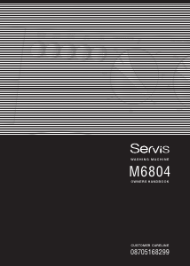 Manual Servis M6804W Washing Machine