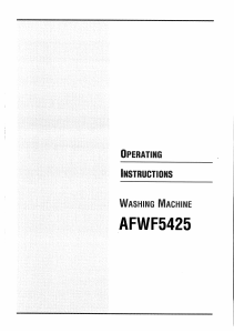 Handleiding Aftron AFWF5425 Wasmachine