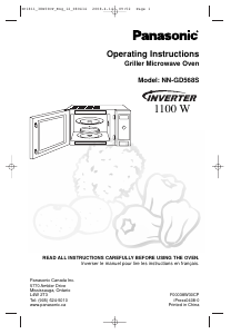 Manual Panasonic NN-GD568S Microwave