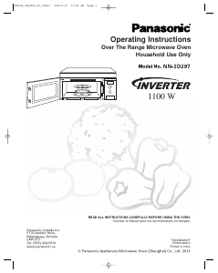 Manual Panasonic NN-SD297 Microwave