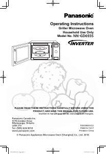 Manual Panasonic NN-GD693S Microwave