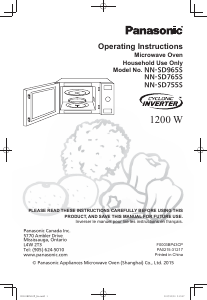 Manual Panasonic NN-SD965S Microwave