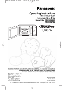 Manual Panasonic NN-SD670S Microwave