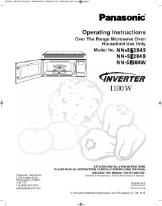 Mode d’emploi Panasonic NN-SE284B Micro-onde