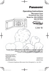 Manual Panasonic NN-SE995S Microwave