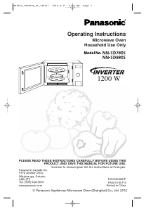 Mode d’emploi Panasonic NN-SD780S Micro-onde