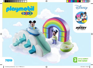 Manual Playmobil set 71319 1-2-3 Mickeys & Minnies cloud home