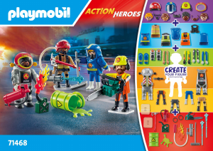 Bedienungsanleitung Playmobil set 71468 Action Heroes My Figures Feuerwehr