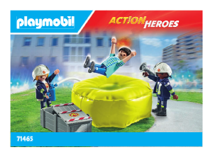 Manual Playmobil set 71465 Action Heroes Firefighter with air pillow