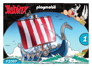 Manual Playmobil set 71087 Asterix Advent calendar pirate ship