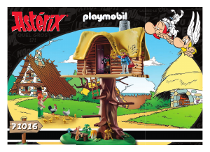Manual Playmobil set 71016 Asterix Cacofonix with treehouse