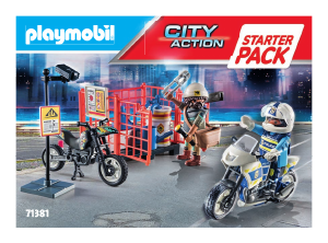 Manual Playmobil set 71381 City Action Starter pack police