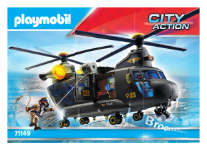 Manual Playmobil set 71149 City Action Tactical Unit - Rescue Aircraft