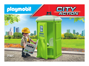 Manual Playmobil set 71435 City Action Portable toilet