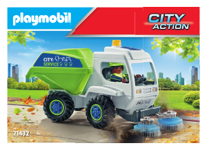 Manual Playmobil set 71432 City Action Street sweeper