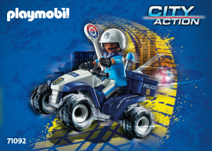 Manual Playmobil set 71092 City Action Police quad