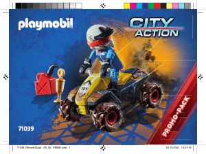 Manual Playmobil set 71039 City Action Racing quad