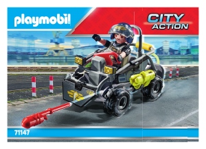 Manual Playmobil set 71147 City Action Tactical unit - Multi-terrain quad