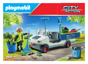 Manual Playmobil set 71433 City Action Street cleaner with e-vehicle
