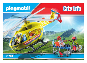 Manual Playmobil set 71203 City Life Medical helicopter