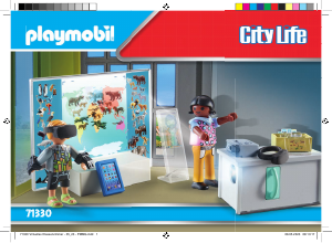 Manual Playmobil set 71330 City Life Virtual classroom