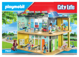 Manual Playmobil set 71327 City Life Large school