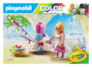 Εγχειρίδιο Playmobil set 71374 Color PLAYMOBIL Color: Σχεδιάστρια μόδας