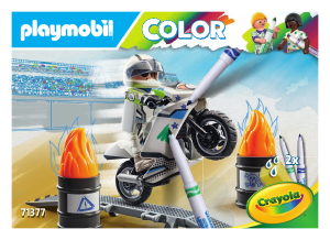 Manual Playmobil set 71377 Color PLAYMOBIL Color: Moto