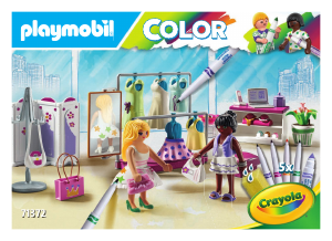 Εγχειρίδιο Playmobil set 71372 Color PLAYMOBIL Color: Fashion Boutique