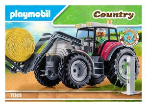 Manual Playmobil set 71305 Country Large tractor with accessories